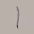 Vintage Decorative Ornament Set Featuring Metal Sword With Wooden Handle