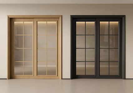 American style sliding door sliding door French sliding door glass sliding door kitchen sliding door 3d model