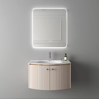 modern sink bathroom cabinet 3d model