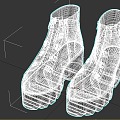 Modern Boots Gothic Boots 3d model