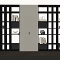 Bookcase Bookshelf Display Cabinet Book Ornaments Multifunctional Decorative Cabinet Combination Bookcase Open Bookcase 3d model