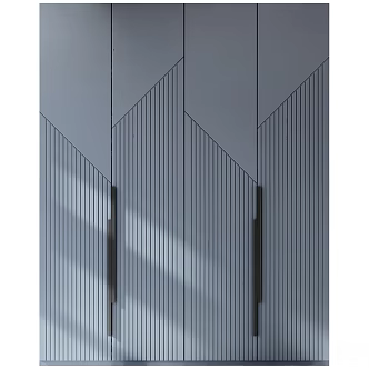 Shkafulkin solid wood swing door wardrobe 3d model