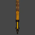 Game Movie Character Decorative Gun With Golden Brown Patterns And Animal Head Design