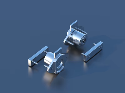 Durable Stainless Steel Household Hardware Parts For Fixing And Connecting 3d model