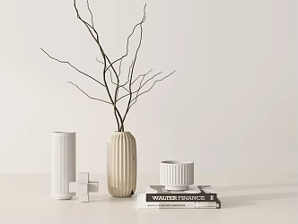 Modern ornaments combination 3d model