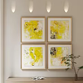 Modern abstract painting combination 3d model