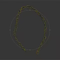 Old Rusted Metal Chain With Intricate Link Design On Dark Background