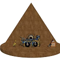 Spotlight Highlighting Musical Instruments And Art Supplies With Drum Set Saxophone And Case