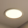 Round Modern Ceiling Light With Bright White Illumination And Simple Design