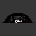 Car With Black Cover On Gray Background Showing Smooth Fabric Material