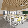 Modern Art Classroom 3d model