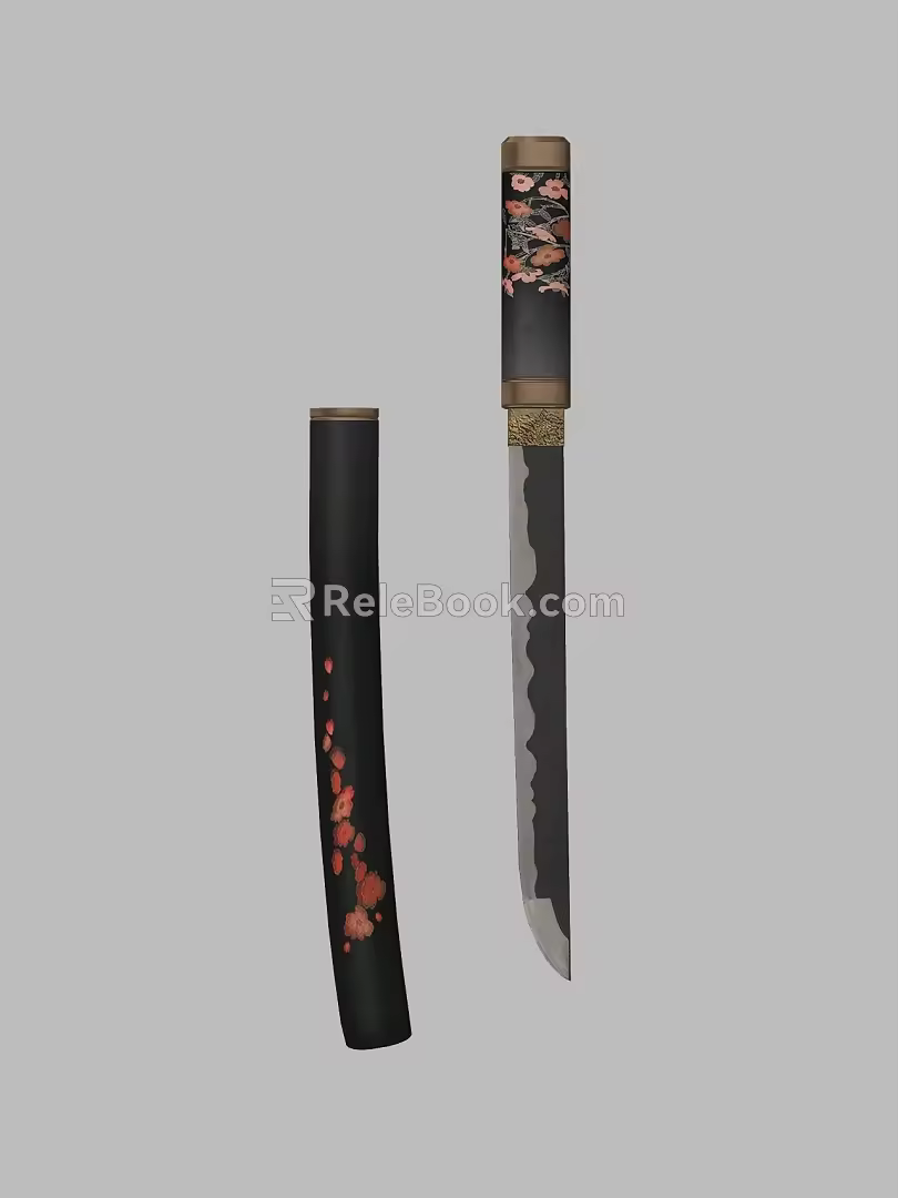 Dagger Knife Weapon Dagger Knife Dagger Scabbard Dagger Cold Weapon 3d model
