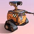 Robot dog intelligent robot science fiction robot future robot high-tech children's toy intelligent AI low face number low model simple model film realism 3d model
