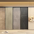 Modern Wall Panels With Various Wood And Marble Textures For Interior Decor 3d model