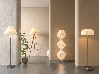 Quiet Floor Lamp 3d model
