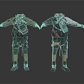 Two Men In Tactical Gear With Backpacks And Utility Equipment Setup