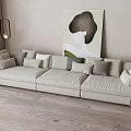 Modern Multiplayer Sofa 3d model