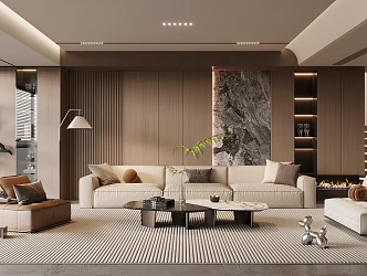 modern living room home living room 3d model