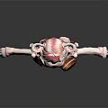3D Game Anime Character With Pink Pigtails White Top Pink Skirt And White Boots