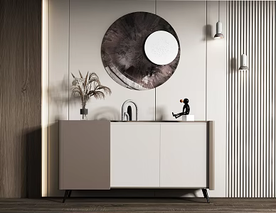 Modern Side Cabinet 3d model