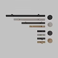 Decorative Ornament Handle Set With Chrome Bronze Gold And Various Modern Styles