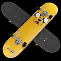 Colorful Skateboards With Cartoon Characters And Unique Graphic Designs