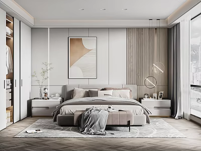 Modern Bedroom 3d model