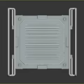 Sturdy Industrial Silver Metal Equipment Platform With Column And Side Brackets