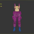 Camouflage Tactical Clothing Set With Knee Pads Boots Red Suspenders And White Top