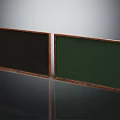 Wooden Frame Wall Hanging Chalkboards With Black And Green Surfaces
