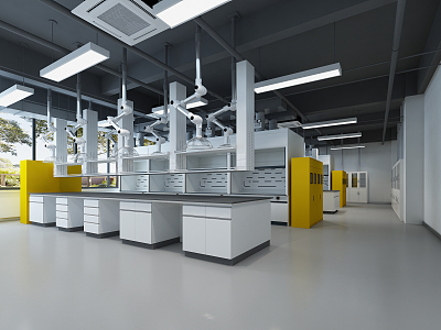 Modern Laboratory Chemistry Laboratory 3d model