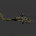 3D Rendered Armed Military Helicopter With Rotor Blades Missile Pods Radar Dome
