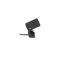 Modern Black Outdoor Light With Three Bulbs And Adjustable Metal Stand Design