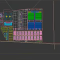 Aerial View Master Planning With Green Spaces Building Clusters And Road Networks
