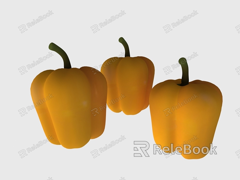 chili meat pepper model