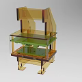 Industrial Equipment With Transparent Protective Enclosure Multi Layer Workbench And Sturdy Metal Frame