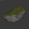 Natural Rockery Stone With Green Vegetation And Textured Surface For Garden Landscaping