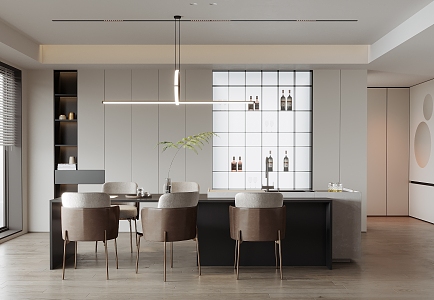 Modern Restaurant 3d model