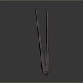 Brown Long Handle Kitchen Tongs Practical Household Cooking Utensil For Food Handling