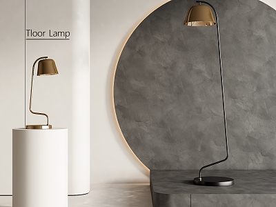 Metal floor lamp model