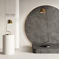 Metal floor lamp 3d model