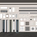 Variety of Air Conditioners and Fans with Modern Designs and Different Styles on