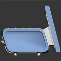 White And Blue Medical Diagnostic Device With Open Lid Control Panel And Interface Ports