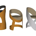 Modern Metal Frame Accent Chairs With Beige Cushion In Gold Silver Tone