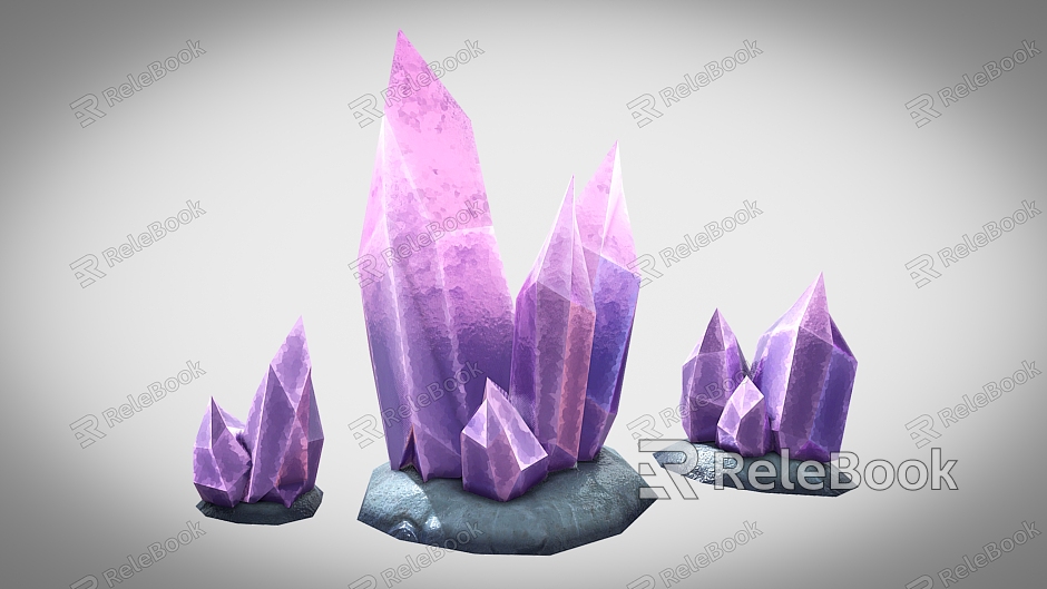 Cartoon Crystal Crystal model