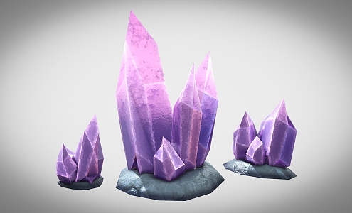 Cartoon Crystal 3d model