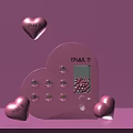 SNAILS Heart Shaped Pink Amusement Equipment With Candy Dispenser And Decorative Hearts