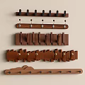Wooden Wall Hooks With Various Designs For Home Organization And Decor