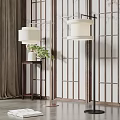 New Chinese floor lamp floor lamp combination 3d model