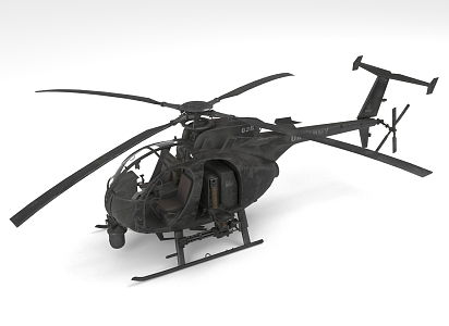 Helicopter Military Air Vehicle 3d model